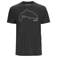 Футболка SIMMS Trout Outline T-Shirt цвет Charcoal Heather