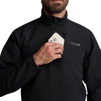 Толстовка SITKA Alpha Fleece 1/4 Zip Pullover цвет Black превью 5