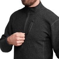 Толстовка SITKA Snowcrest Half-Zip Fleece Pullover цвет Black Heather превью 4
