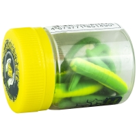 Червь TERUKI Flash 8 см (7 шт.) зап. сыр цв. Chartreuse/Green превью 2