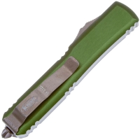 Нож автоматический MICROTECH Ultratech T/E клинок 204P, рукоять алюминий,цв. зеленый превью 2