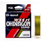 Плетенка YGK G-soul Ohdragon WX4-F1 150 м цв. Зеленый / Красный # 2