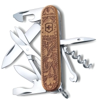 Нож VICTORINOX Climber Wood Swiss Spirit SE2021 91мм 12функций дерево (в подарочной уп.)