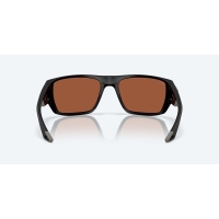 Очки поляризационные COSTA DEL MAR Finlet 580G р. L цв. Matte Black цв. ст. Green Mirror превью 3