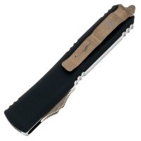 Нож автоматический MICROTECH Ultratech S/E Dead Man's Hand сталь M390, рукоять алюминий цв. Черный превью 2