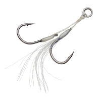Крючок двойной HEARTY RISE Micro Jigging Glitter Assist Hook № L (2 шт.)