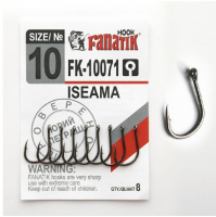 Крючок одинарный FANATIK FK-10071 Iseama № 10 (8 шт.)