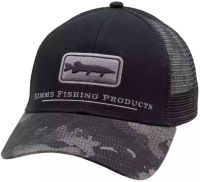 Кепка SIMMS Musky Icon Trucker цвет Hex Flo Camo Carbon