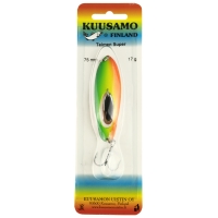 Блесна колеблющаяся KUUSAMO Taimen SUPER 75/17 код цв. GR/FYe/FR-C превью 2
