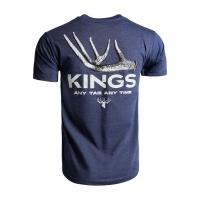Футболка KING'S Whitetail Shed Tee цвет Heather Denim превью 3