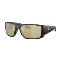 Очки поляризационные COSTA DEL MAR Blackfin 580G р. L цв. Matte Black цв. ст. Sunrise Silver Mirror