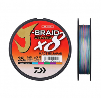 Плетенка DAIWA J-Braid Grand X8 135 м цв. разноцветный 0,13 мм
