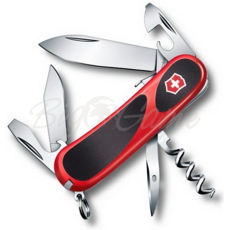 Нож VICTORINOX EvoGrip S101 85мм 12 функций цв. Красный / черный фото 1