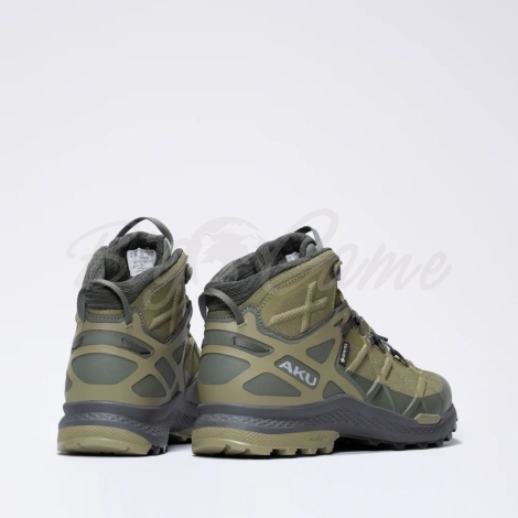 Кроссовки треккинговые AKU Rocket Mid GTX цвет Olive / Anthracite фото 4