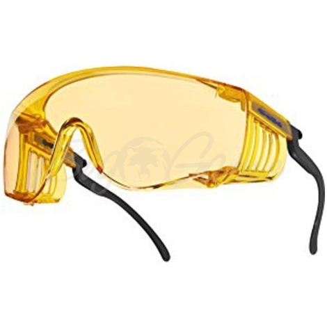 Очки открытые BOLLE SQUALE желтая линза (очки на очки) фото 1