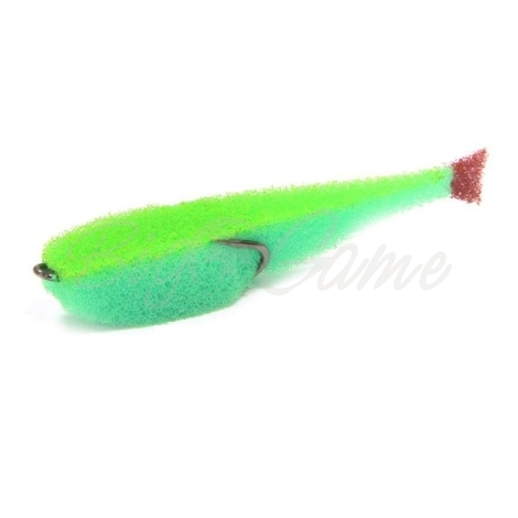 Поролоновая рыбка LEX Classic Fish CD 9 GBLB (зеленое тело / салатовая спина / красный хвост) фото 1