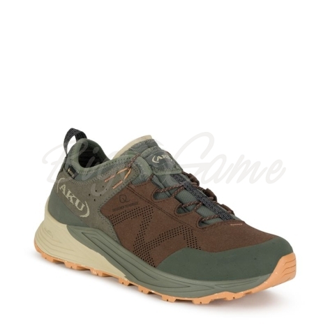 Кроссовки треккинговые AKU Omnia V-Light GTX цвет Brown / Green фото 1