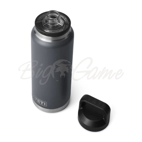 Термос YETI Rambler Bottle Chug Cap 1065 цвет Charcoal фото 3