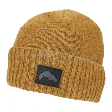 Шапка SIMMS Dockwear Wool Beanie цвет Dark Bronze фото 1