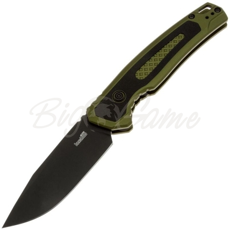 Нож складной автоматический KERSHAW Launch 21 сталь CPM M4 рукоять Алюминий 6061-T6 цв. Зеленый фото 1