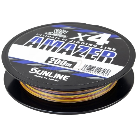 Плетенка SUNLINE Amazer X4 200 м цв. Многоцветный #1.5 фото 2