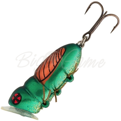 Воблер ABC-FISHING Gemibug 30F цв. GRB зелено-оранжевый фото 1