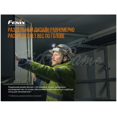 Фонарь налобный FENIX HP25R V2.0 цвет черный фото 3