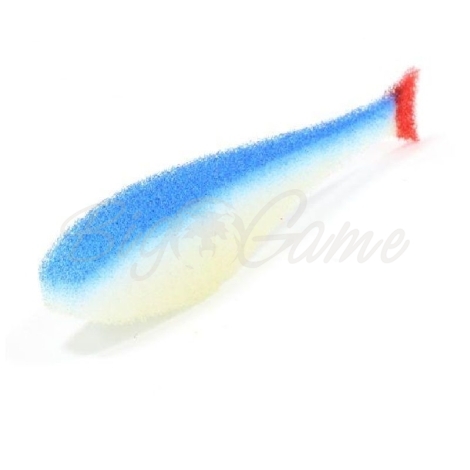 Поролоновая рыбка LEX Classic Fish NO 11 WBLB (белое тело / синяя спина / красный хвост) фото 1