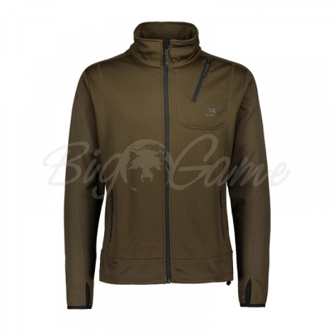 Толстовка ALASKA MS Juneau Powerfleece Jacket цвет Moss Brown фото 1