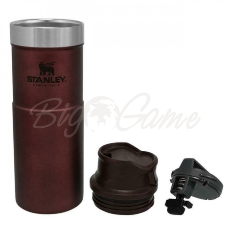 Термокружка STANLEY Classic The Trigger Action Travel Mug цвет Бордовый фото 4
