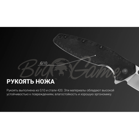 Нож складной RUIKE Knife P843-B цв. Черный фото 3