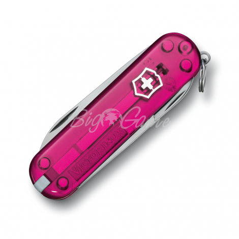 Нож VICTORINOX Classic 58мм 7 функций цв. розовый полупрозрачный фото 1