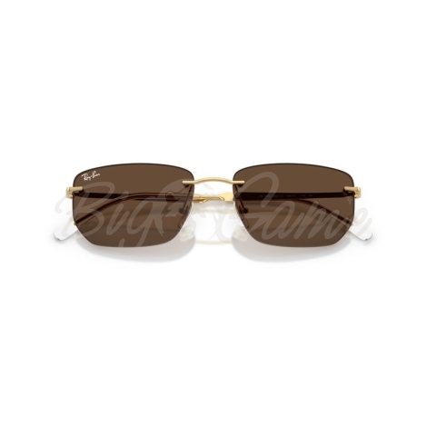 Очки солнцезащитные RAY-BAN RB3768 цв. Золотой цв. ст. Коричневый фото 2