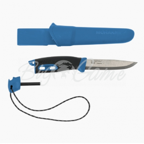 Нож MORAKNIV Companion Spark (с огнивом) цв. синий фото 1