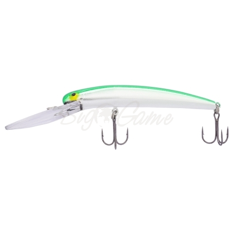 Воблер BAY RAT Long Extra Drive 140F цв. green chrome фото 2