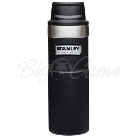 Термокружка STANLEY Classic The Trigger Action Travel Mug цвет черный фото 1