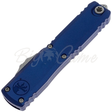 Нож складной автоматический MICROTECH Ultratech S/E Gen IV сталь M390MK рукоять Алюминий 6061-T6 цв. Синий фото 2
