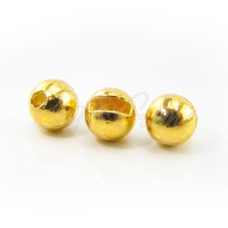Головка вольфрамовая РУССКАЯ БЛЕСНА Tungsten Ball Trout с прорезью (5 шт.) 0,41 г цв. gold фото 1