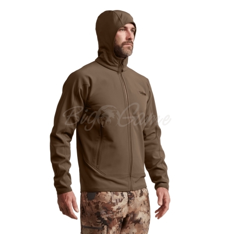 Толстовка SITKA Alpha Fleece Hooded Jacket цвет Cattail Brown фото 7