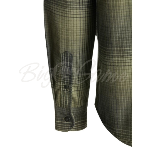 Рубашка KING'S Modern Button Flannel цвет Olive Plaid фото 10