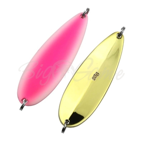 Блесна колеблющаяся DAIWA Akiaji Crusader W 35 Salmon Special 35 г цв. Pink Edge Glow фото 1