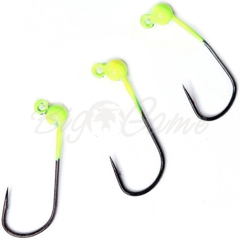 Вольфрамовая головка с вырезом TSR TJH-MB кр. #L (3 шт.) цв. #Chartreuse фото 1