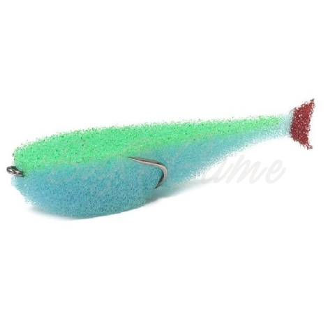 Поролоновая рыбка LEX Classic Fish CD 8 BLGB (синее тело / зеленая спина / красный хвост) фото 1