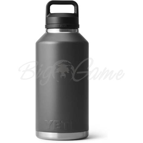 Термос YETI Rambler Bottle Chug Cap 1900 цвет Charcoal фото 1
