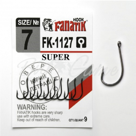 Крючок одинарный FANATIK FK-1127 Super № 7 (9 шт.) фото 1