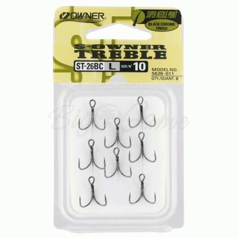 Крючок тройной OWNER ST-26BC (8 шт.) № 4 фото 1