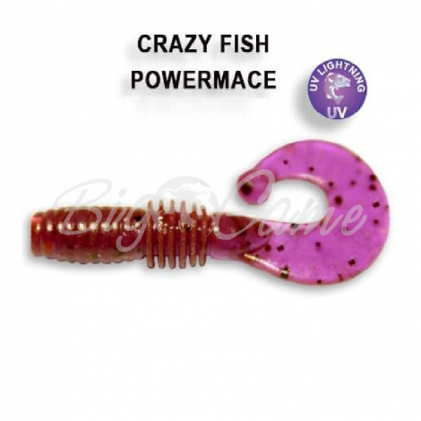 Твистер CRAZY FISH Power Mace 1,6" (8 шт.) зап. рыба, код цв. 12 фото 1