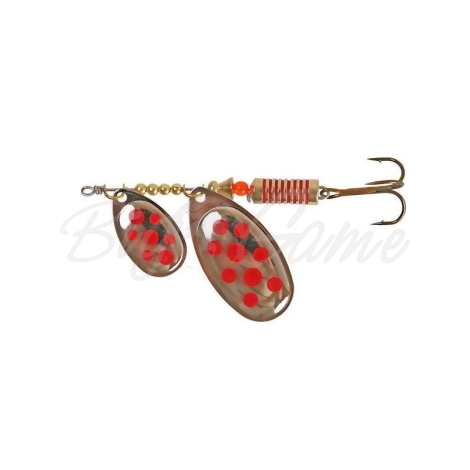 Блесна вращающаяся NORSTREAM Aero Tandem 9 г цв. silver red dots фото 1