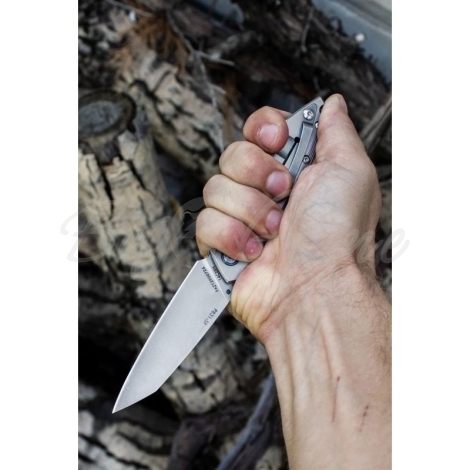 Нож складной RUIKE Knife P831-SF цв. Серый фото 17