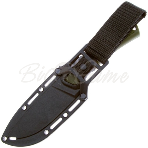 Нож с фиксированным клинком KERSHAW Deschutes Skinner сталь D2 рукоять Полипропилен цв. Зеленый фото 3